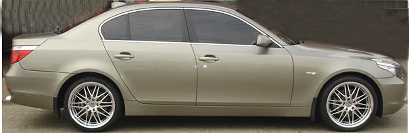 BMW 525 2006 Fälgar Zero Munchen Hyper Silver och 245/35 R19, BMW 525 2006