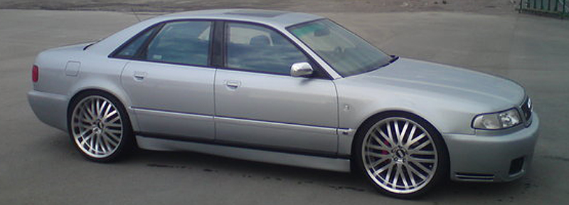 Fälgar Zero Razor Gun Metal Polished 9x22, Audi S8 2001