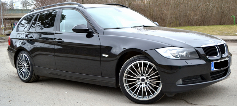 Fälgar Zerooq Multi Gun Metal med 225/40 R18, BMW 320D 2009