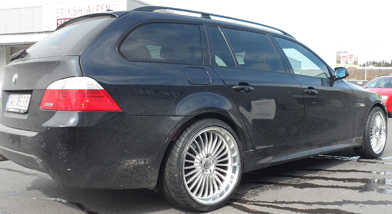 Fälgar Zerooq Super SS, fram: 8.5x20 med 245/35/20, bak: 10x20 med 275/30/20, BMW 535 2007