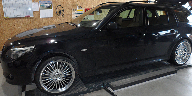 Fälgar Zerooq Super SS Brilliant Silver, fram 8.5x20 med 245/35/20, bak 10x20 med 275/30/20, BMW 535 2007