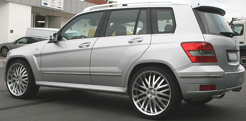 Fälgar Zerooq Razor2 Brilliant Silver och 265/35/22, Mercedes GLK 2011