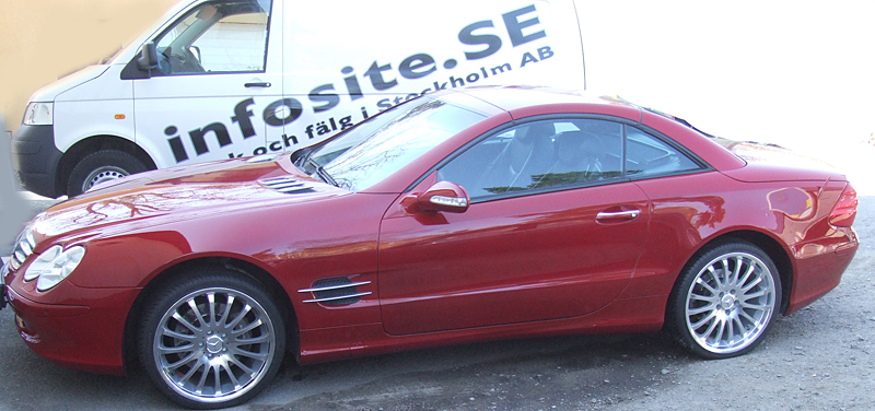 Fälgar AWC Eleganz, fram 8½x19 med 235/35 R19, bak 9½x19 med 2565/30 R19, Mercedes SL500