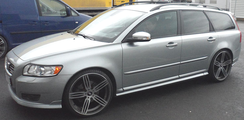 Fälgar Zerooq Streetracer Gun Metal Polished 8.5x20, ET42 med 235/30/20, Volvo V50