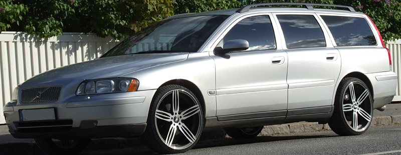 Fälgar Zero Streetracer Gun Metal Polished och 235/30 R20, Volvo V70