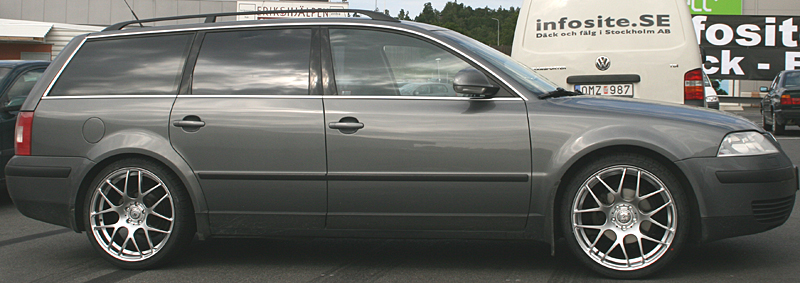 Fälgar Zerooq AS033 Brilliant Silver och 235/35/19, VW Passat 2005