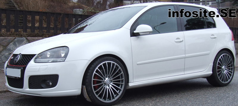 Fälgar Zero Multi Gun Metal Polished och Minerva 235/35 R19, VW Golf Gti 2010