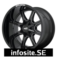 Fälgar Statusfälgar MO970 Gloss Black With Milled Spoke &