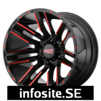 Fälgar Statusfälgar MO978 Satin  Black Machined Red Tint