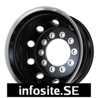 Fälgar Statusfälgar AO404 Satin Black With Polished Lip -