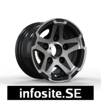 Fälgar GG Alu. Trailer Black pol.