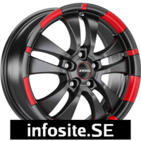 Fälgar Ronal R59 Jetblack Red Rim